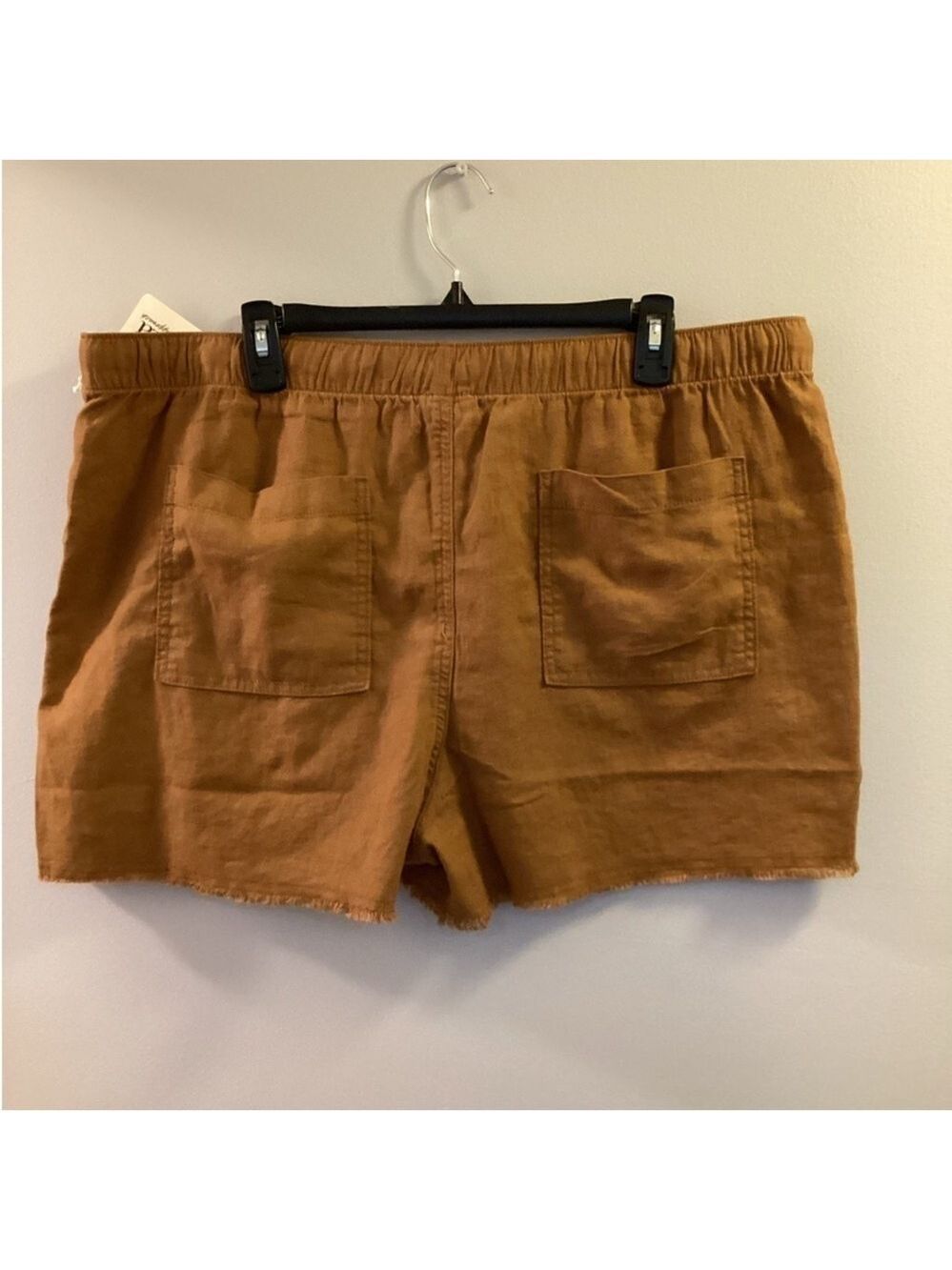 a.n.a. A New Approach brown pull on drawstring waist shorts Woman’s XL - Picture 2 of 11